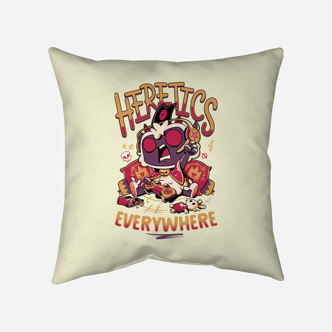 Lamb Gamer Cult-none removable cover throw pillow-Snouleaf