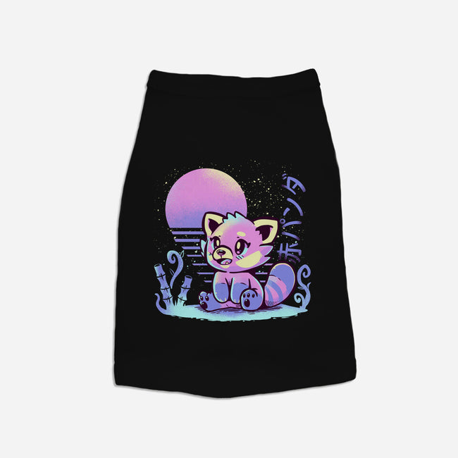 Retrowave Red Panda-dog basic pet tank-TechraNova