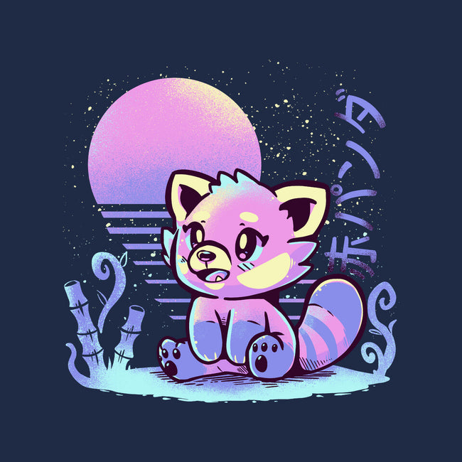 Retrowave Red Panda-cat basic pet tank-TechraNova