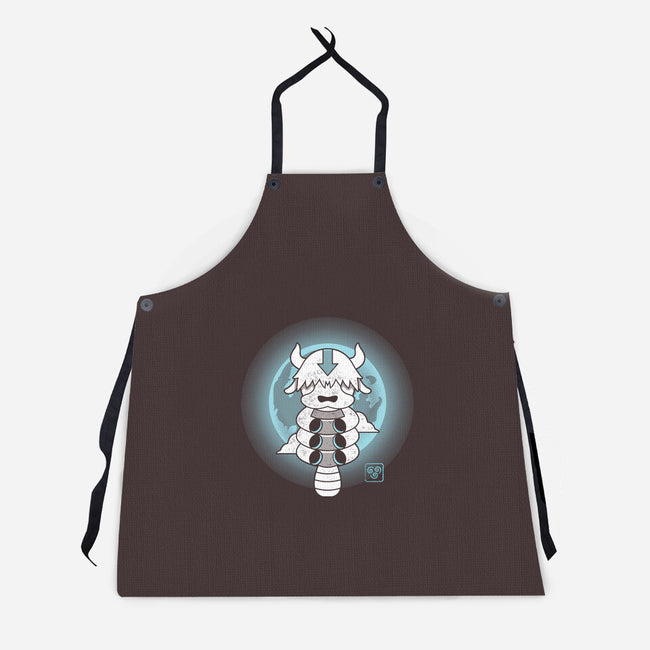 Moonlight Sky Bison-unisex kitchen apron-Logozaste