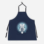 Moonlight Sky Bison-unisex kitchen apron-Logozaste