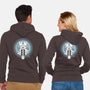 Moonlight Sky Bison-unisex zip-up sweatshirt-Logozaste