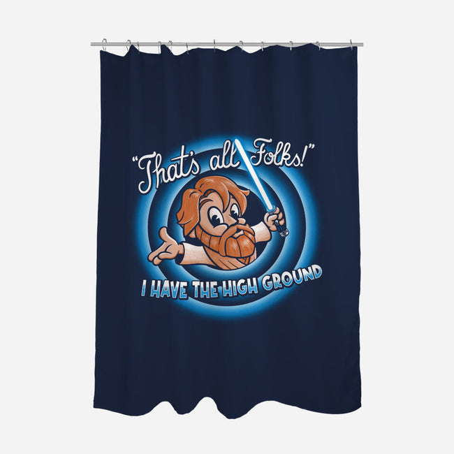 Looney Master-none polyester shower curtain-teesgeex