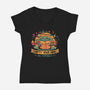 Food Sensitive-womens v-neck tee-teesgeex
