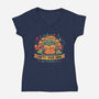 Food Sensitive-womens v-neck tee-teesgeex