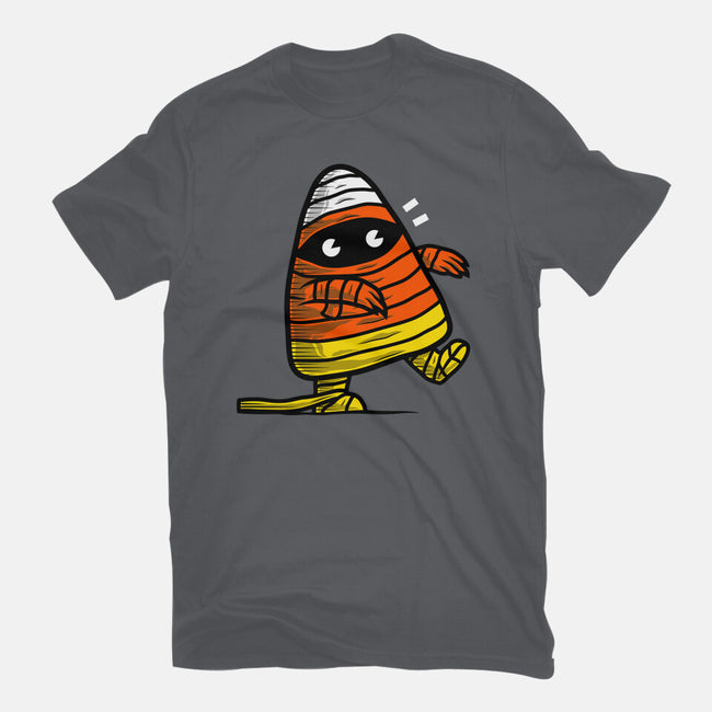 Candy Corn Mummy-womens fitted tee-krisren28