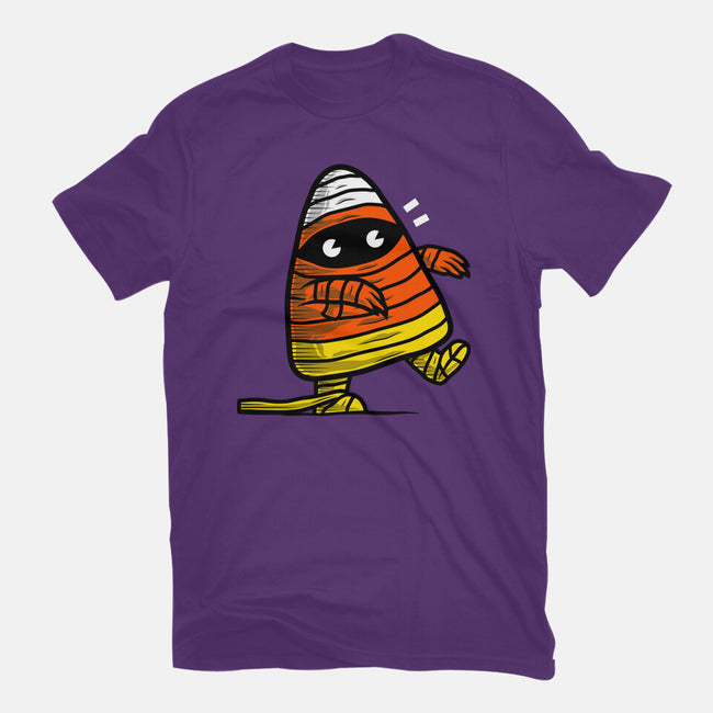 Candy Corn Mummy-womens fitted tee-krisren28