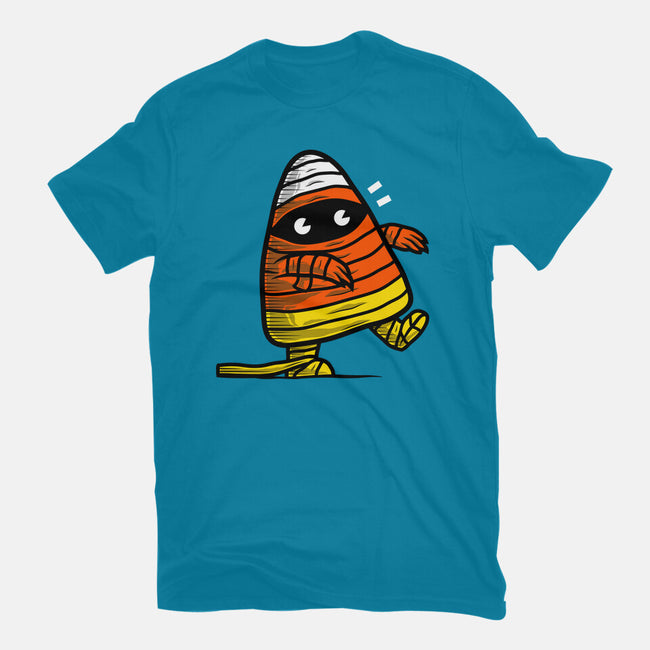 Candy Corn Mummy-womens fitted tee-krisren28