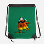 Candy Corn Mummy-none drawstring bag-krisren28