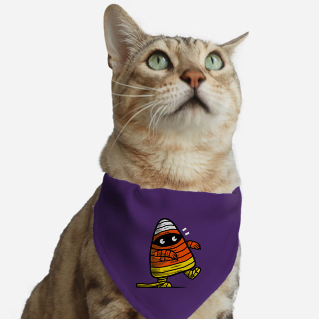 Candy Corn Mummy-cat adjustable pet collar-krisren28