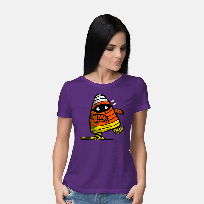 Candy Corn Mummy-womens basic tee-krisren28
