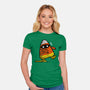 Candy Corn Mummy-womens fitted tee-krisren28