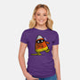 Candy Corn Mummy-womens fitted tee-krisren28