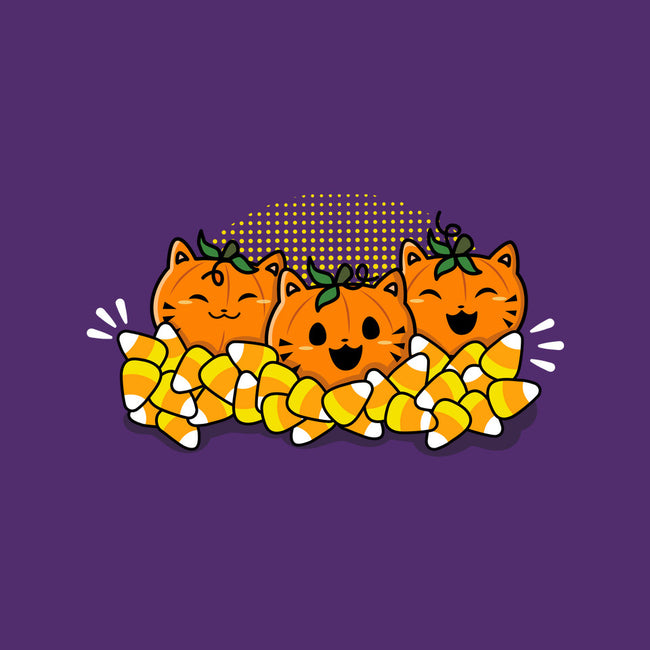 Pumpkin Cats-none polyester shower curtain-bloomgrace28