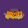 Pumpkin Cats-none beach towel-bloomgrace28
