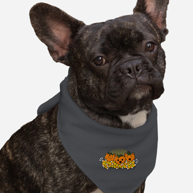 Pumpkin Cats-dog bandana pet collar-bloomgrace28