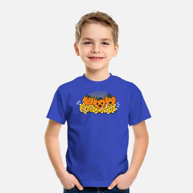 Pumpkin Cats-youth basic tee-bloomgrace28