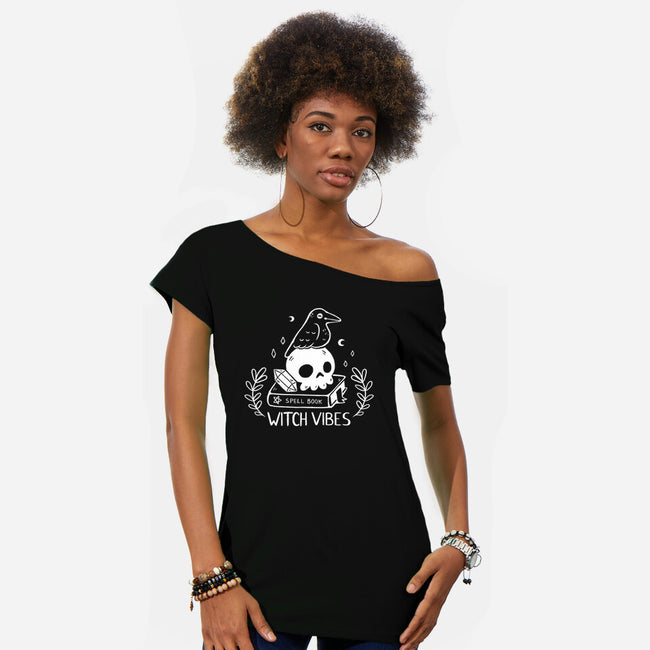 Witch Vibes-womens off shoulder tee-xMorfina