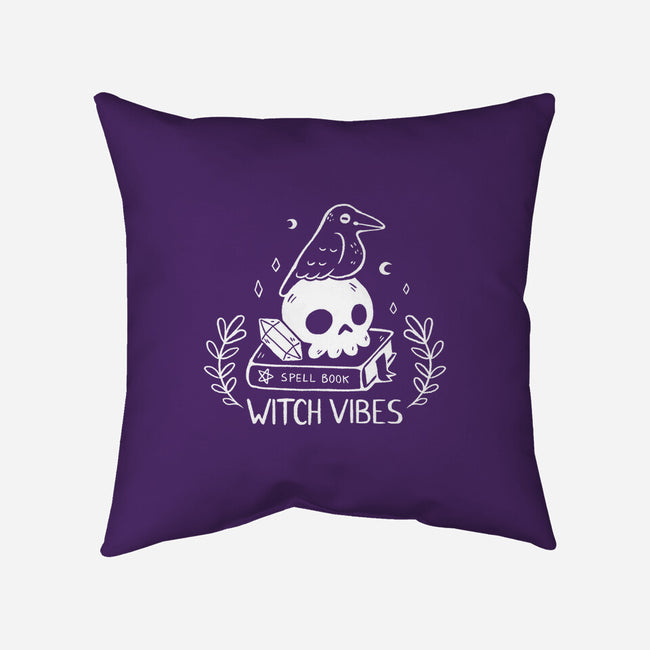 Witch Vibes-none removable cover w insert throw pillow-xMorfina
