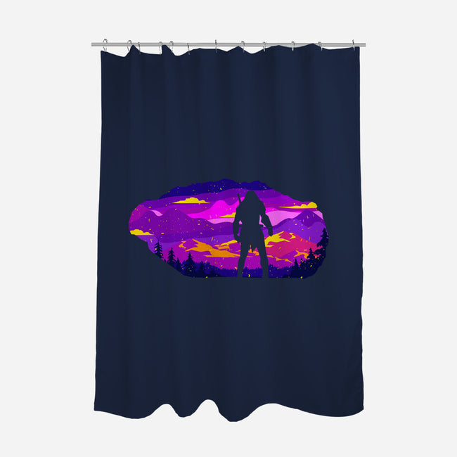 Thermal Eyes-none polyester shower curtain-spoilerinc