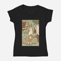 Venus Cat-womens v-neck tee-Thiago Correa