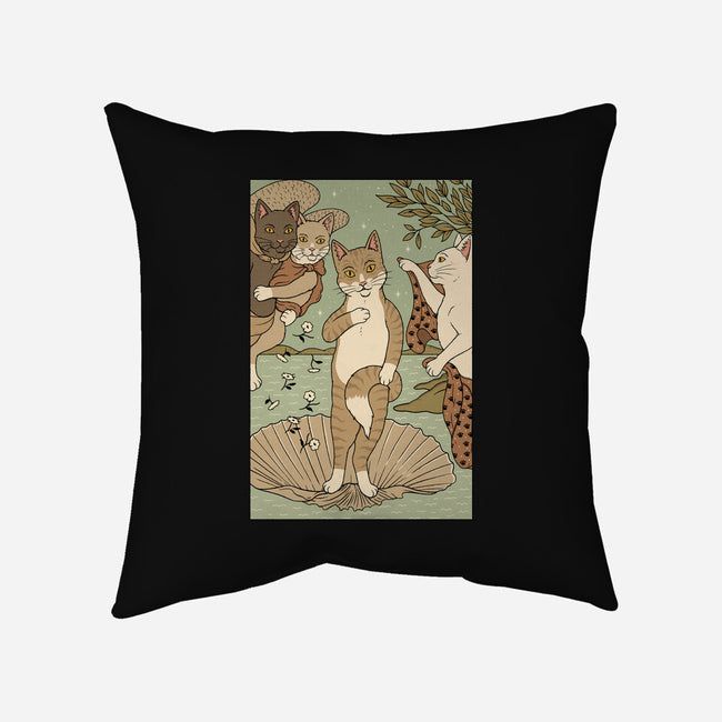 Venus Cat-none removable cover w insert throw pillow-Thiago Correa