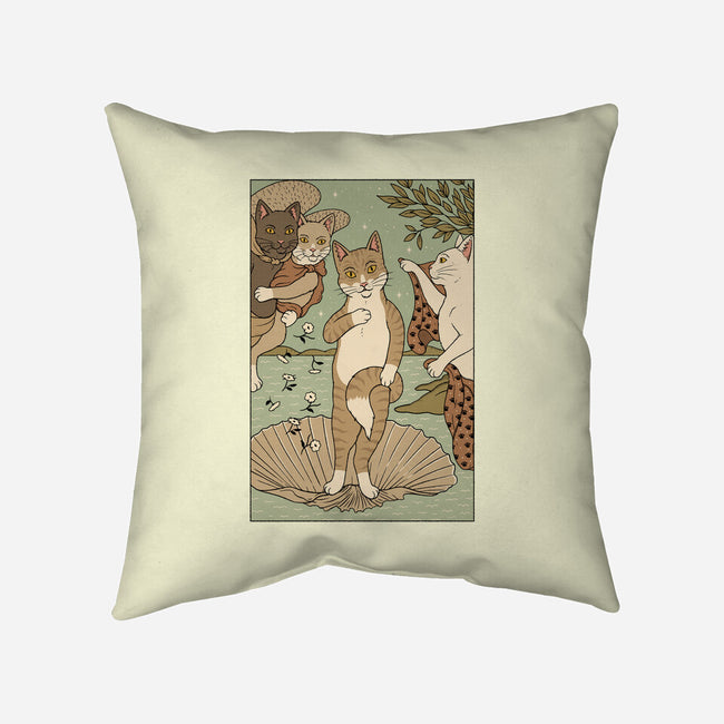 Venus Cat-none removable cover w insert throw pillow-Thiago Correa