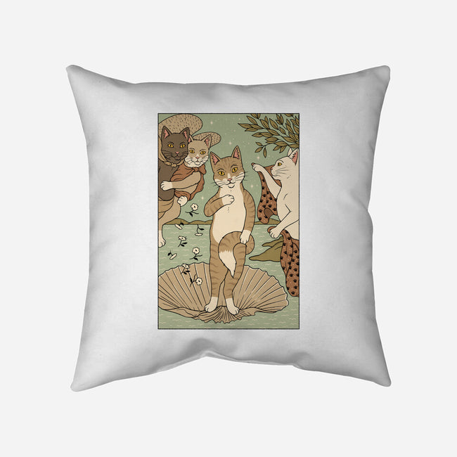 Venus Cat-none removable cover w insert throw pillow-Thiago Correa