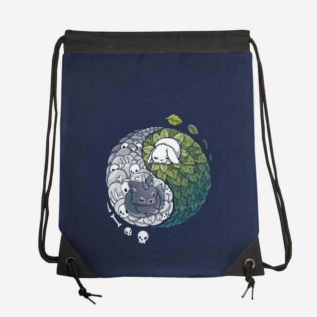 Yin Yang Predator Prey-none drawstring bag-Vallina84