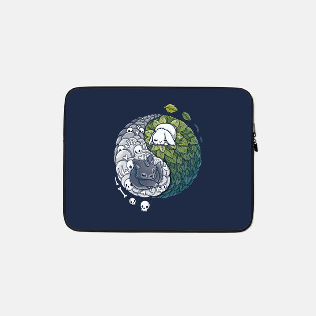 Yin Yang Predator Prey-none zippered laptop sleeve-Vallina84