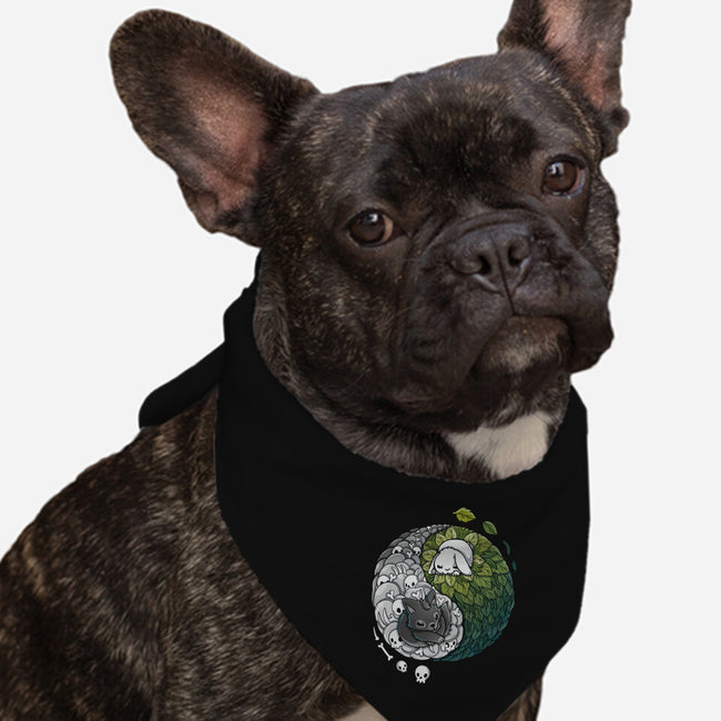 Yin Yang Predator Prey-dog bandana pet collar-Vallina84