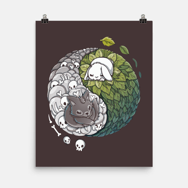 Yin Yang Predator Prey-none matte poster-Vallina84