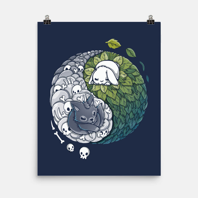 Yin Yang Predator Prey-none matte poster-Vallina84