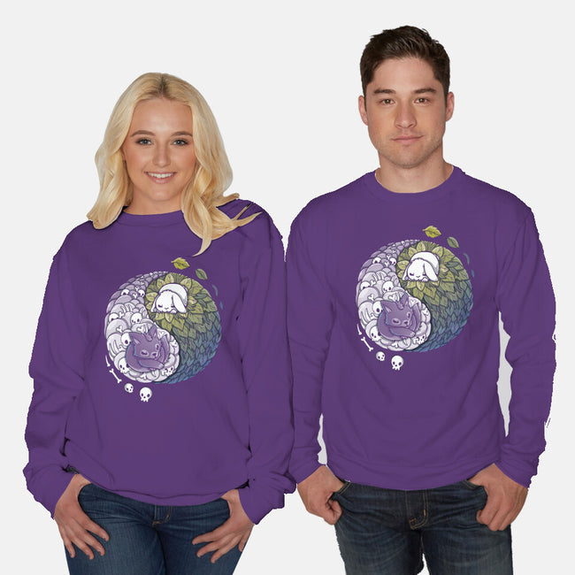 Yin Yang Predator Prey-unisex crew neck sweatshirt-Vallina84