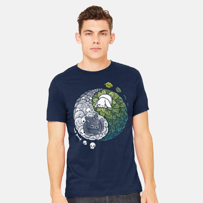 Yin Yang Predator Prey-mens heavyweight tee-Vallina84