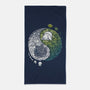 Yin Yang Predator Prey-none beach towel-Vallina84