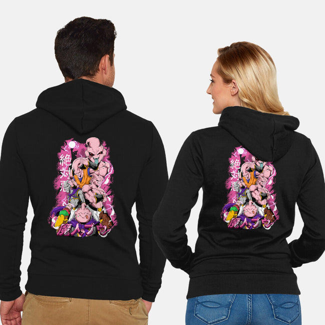 Majin Forms-unisex zip-up sweatshirt-Guilherme magno de oliveira