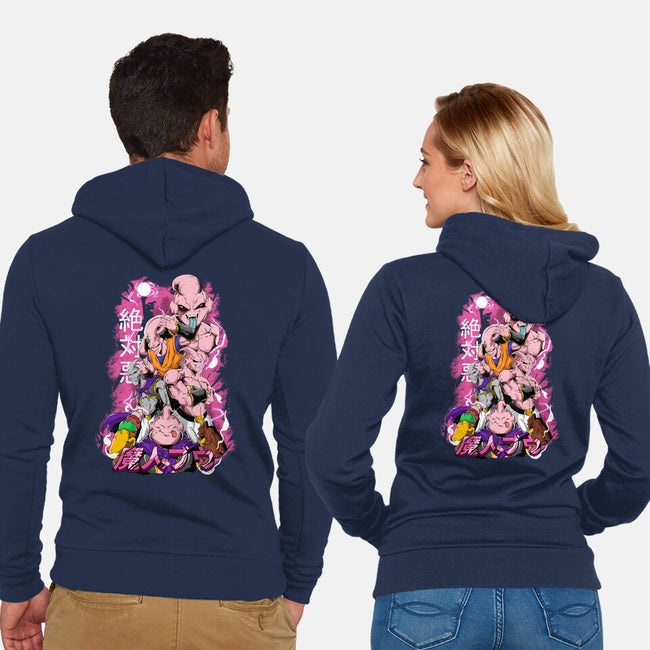 Majin Forms-unisex zip-up sweatshirt-Guilherme magno de oliveira