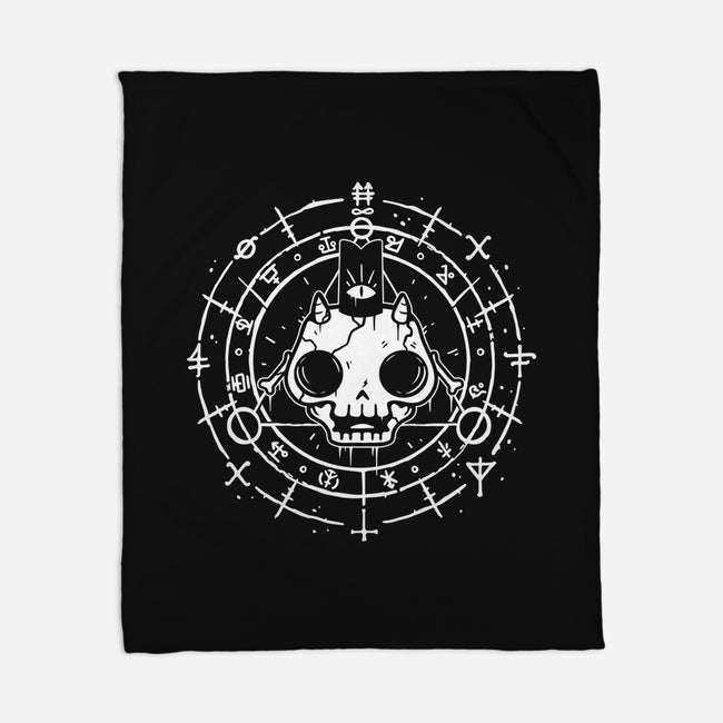 Skull Of The Lamb-none fleece blanket-demonigote