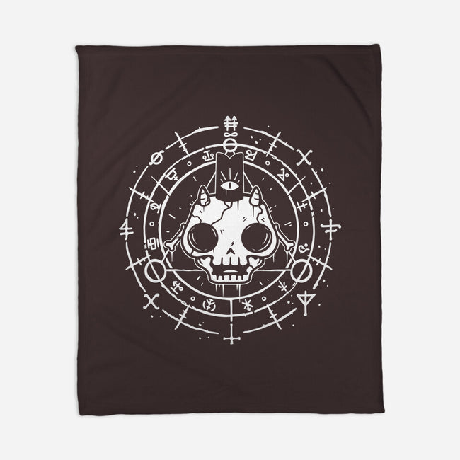 Skull Of The Lamb-none fleece blanket-demonigote