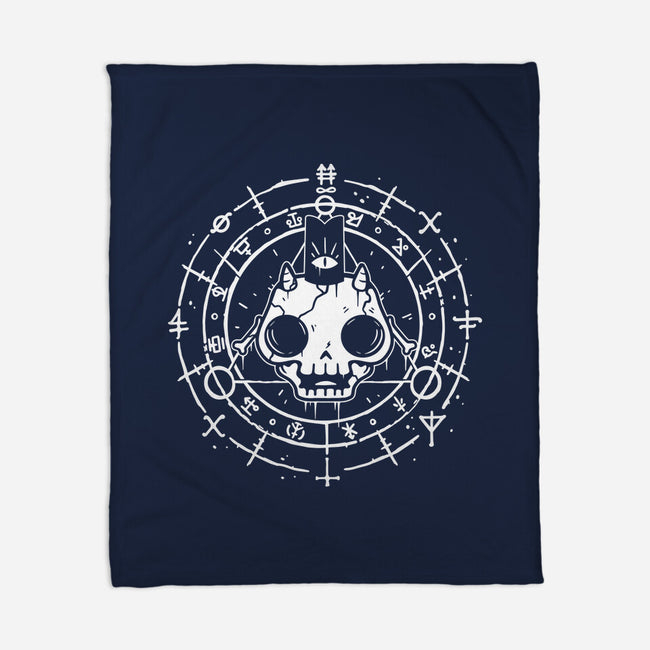 Skull Of The Lamb-none fleece blanket-demonigote