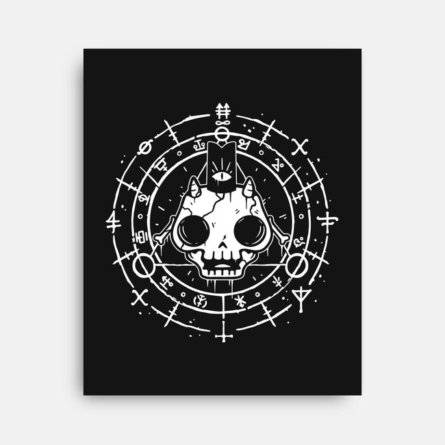 Skull Of The Lamb-none stretched canvas-demonigote