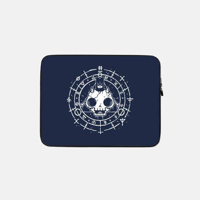 Skull Of The Lamb-none zippered laptop sleeve-demonigote