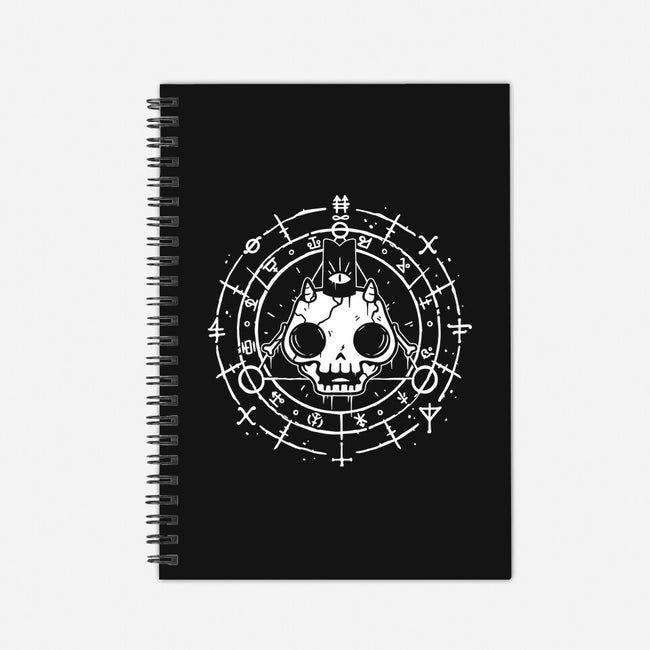 Skull Of The Lamb-none dot grid notebook-demonigote