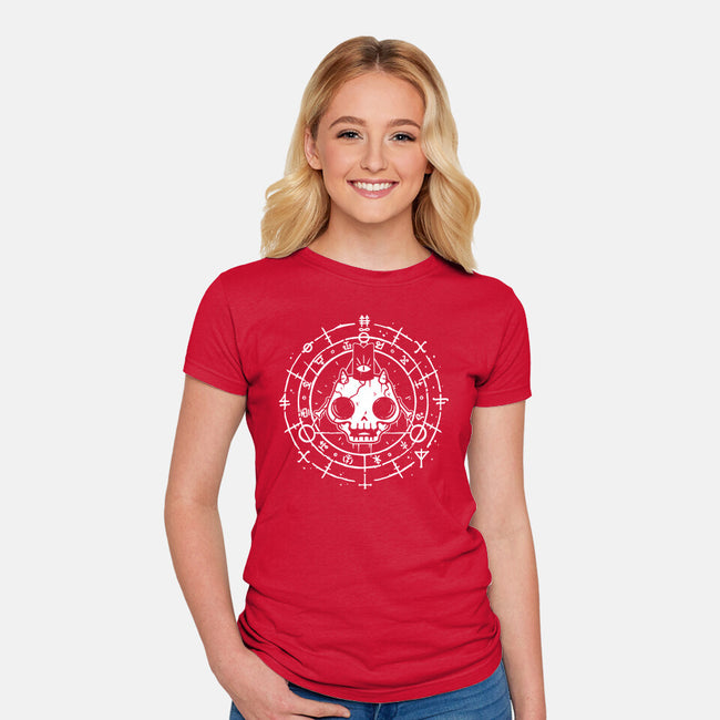 Skull Of The Lamb-womens fitted tee-demonigote