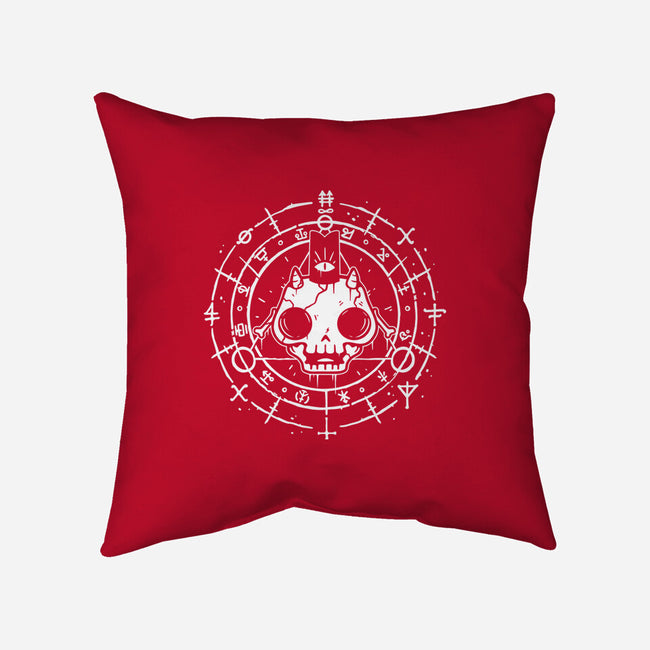 Skull Of The Lamb-none removable cover w insert throw pillow-demonigote