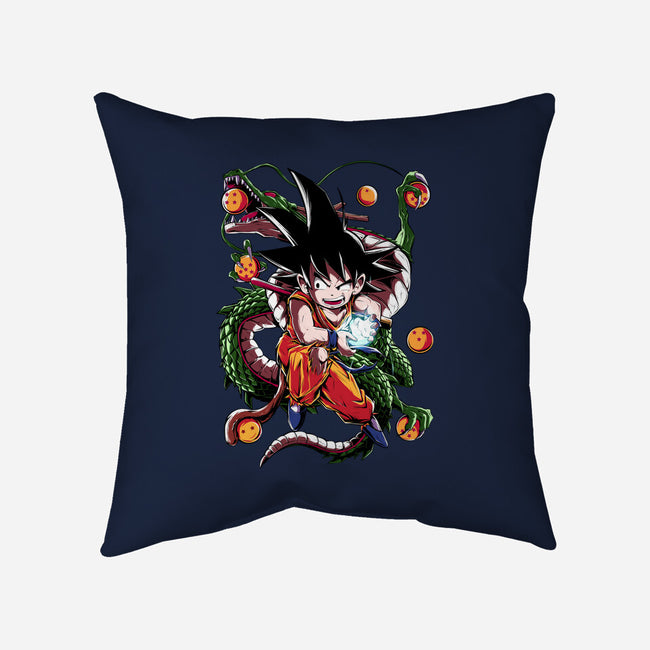 The Monkey Boy-none removable cover w insert throw pillow-Conjura Geek