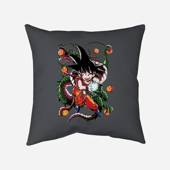 The Monkey Boy-none removable cover throw pillow-Conjura Geek