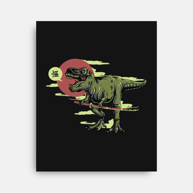 Jurassic Roar-none stretched canvas-ShirtMcGirt