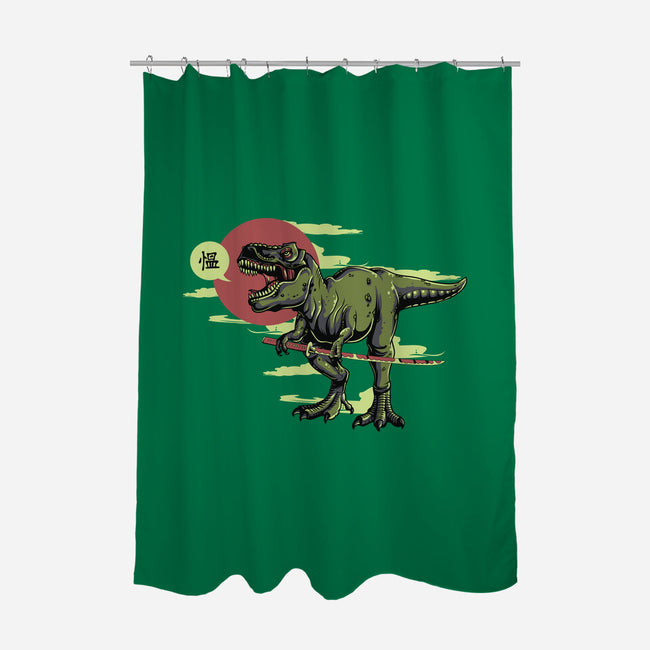 Jurassic Roar-none polyester shower curtain-ShirtMcGirt